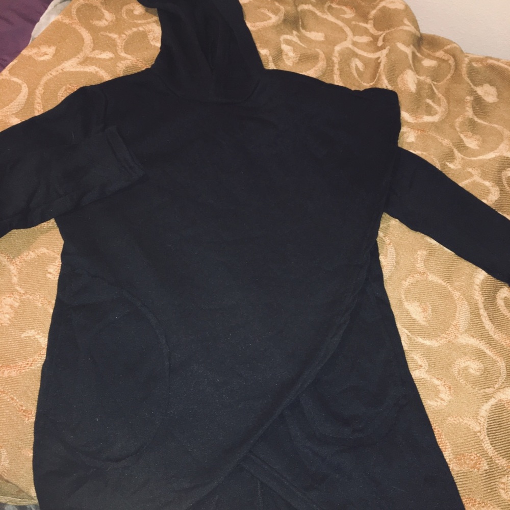 Unique cozy black sweatshirt